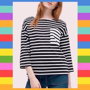 🎉HPx2🎉 Kate Spade stripe 3/4 sleeve.